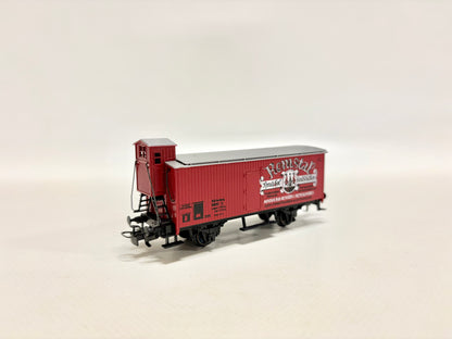 Märklin 4680 SoMo Güterwagen mit Bremserhaus "Remstalquelle" DR AC H0