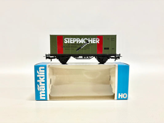 Märklin 84481 Werbewagen Containerwagen Steppacher Schraubengroßhandel Singen/Htwl. DB AC H0