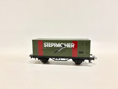 Märklin 84481 Werbewagen Containerwagen Steppacher Schraubengroßhandel Singen/Htwl. DB AC H0