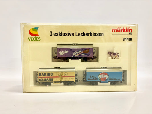 Märklin 84418 Wagen-Set "3 exklusive Leckerbissen" Werbewagen AC H0
