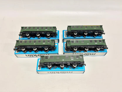 Märklin 4079 4067 4080 5x Umbauwagen Personenwagen DB AC H0