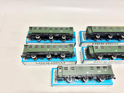 Märklin 4079 4067 4080 5x Umbauwagen Personenwagen DB AC H0