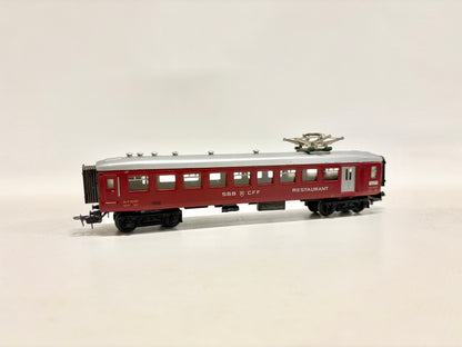 Märklin 4017 4035 4038 3x SBB Leichtschnellzugwagen Personenwagne SBB AC H0