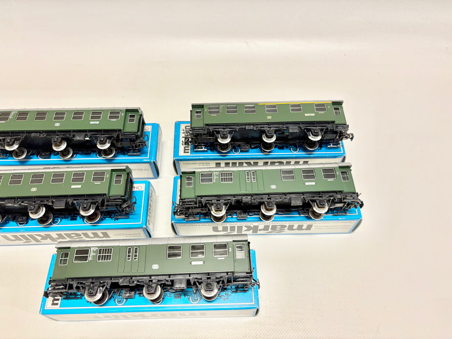 Märklin 4079 4067 4080 5x Umbauwagen Personenwagen DB AC H0