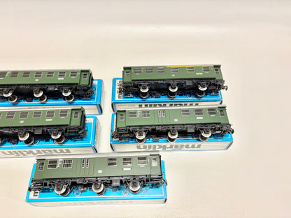 Märklin 4079 4067 4080 5x Umbauwagen Personenwagen DB AC H0