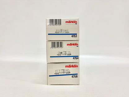 Märklin 4753 4754 4758 Kesselwagen DB AC H0