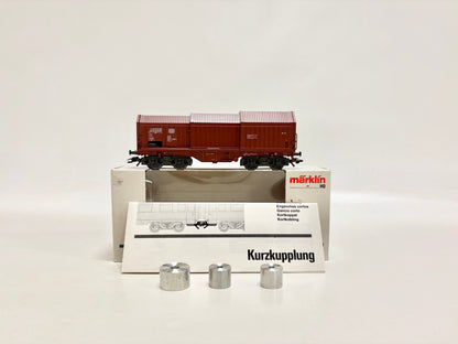 Märklin 4693 Teleskophaubenwagen mit Stahlrollen DB AC H0