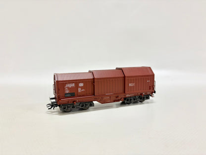 Märklin 4693 Teleskophaubenwagen mit Stahlrollen DB AC H0