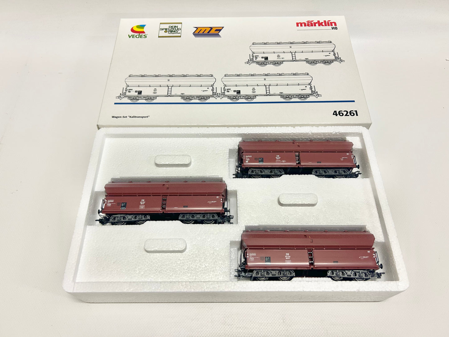 Märklin 46261 Wagen-Set Kalitransport Güterwagen DB AC H0