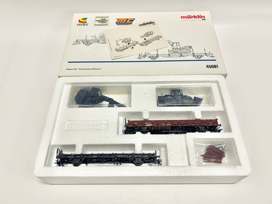 Märklin 45081 Wagen-Set "Technisches Hilfswerk" Güterwagen DB AC H0