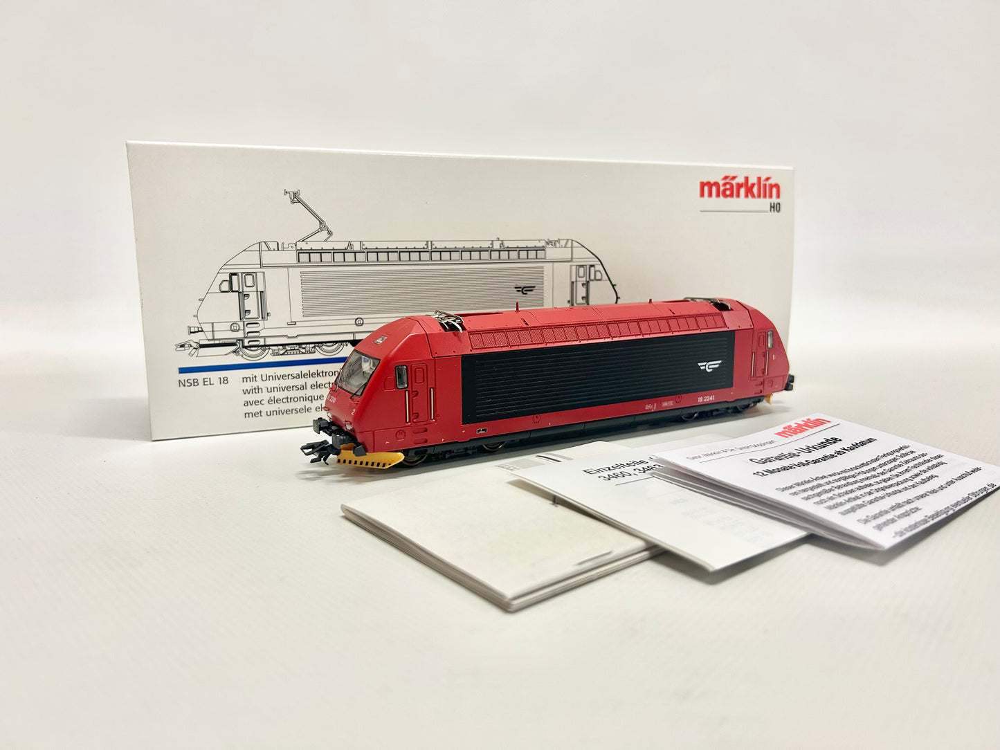 Märklin 34635 Digital E-Lok Serie EL18-2241 NSB AC H0