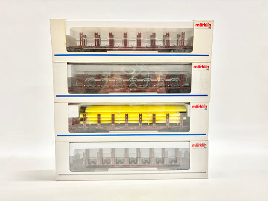Märklin 4771 47713 47711 4x Rungenwagen Güterwagen DB AC H0