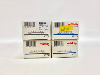 Märklin 4771 47713 47711 4x Rungenwagen Güterwagen DB AC H0