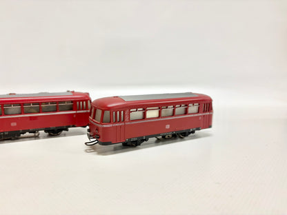 Märklin 3016 + 4018 Dieseltriebwagen Schienenbus + Beiwagen DB AC H0