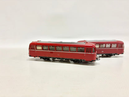 Märklin 3016 + 4018 Dieseltriebwagen Schienenbus + Beiwagen DB AC H0