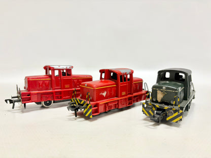 Fleischmann 3x Diesellok Rangierlok DC DB H0
