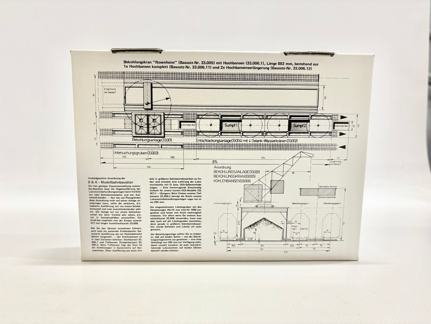 B&K-Modellbahnbau 33.003 H0-Untersuchungsgrube (Dreierpack)
