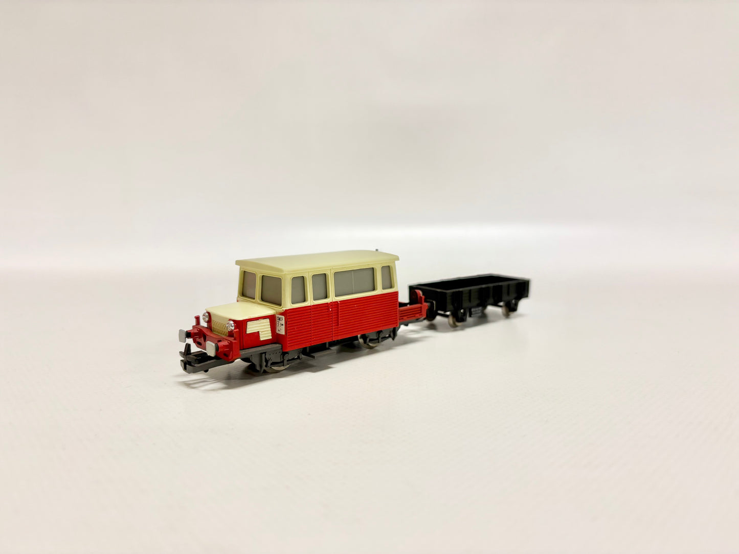 Jouef 762 Draisine mit Güterwagen SNCF DC H0