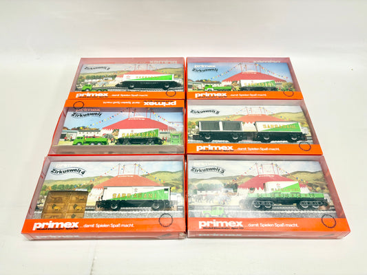 Primex 4585 4584 4590 4586 4589 6x Zirkus Sarrasani Wagen-Set AC H0