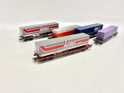 Märklin 5x Taschentragwagen/Containertragwagen Güterwagen DB SBB AC H0