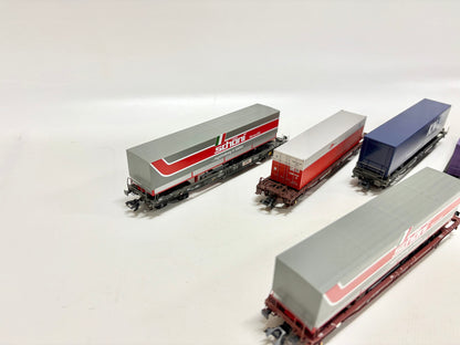 Märklin 5x Taschentragwagen/Containertragwagen Güterwagen DB SBB AC H0