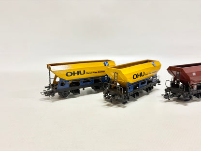 Märklin 4631 SoMo OHU Sand Kies Edelsplitt + Scharrer Sonderwagen Schotterwagen DB AC H0