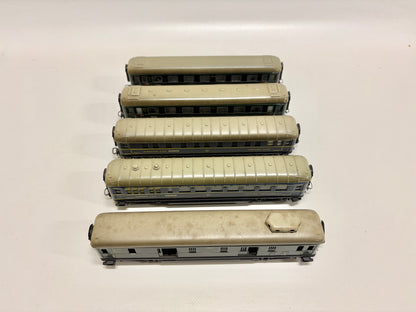 Märklin 5x 346 Schürzenwagen Personenwagen 1950er Jahre 800er AC H0