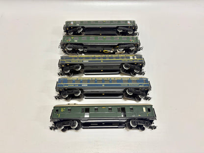 Märklin 5x 346 Schürzenwagen Personenwagen 1950er Jahre 800er AC H0