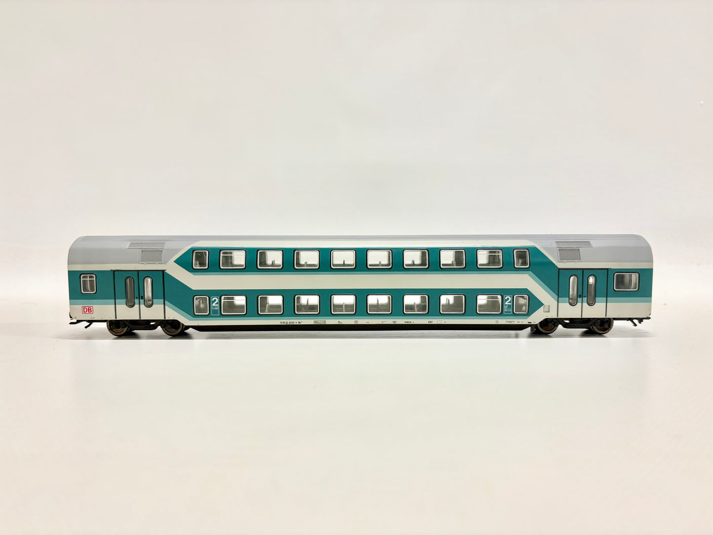 Sachsenmodelle Doppelstockwagen mintgrün DB AG H0