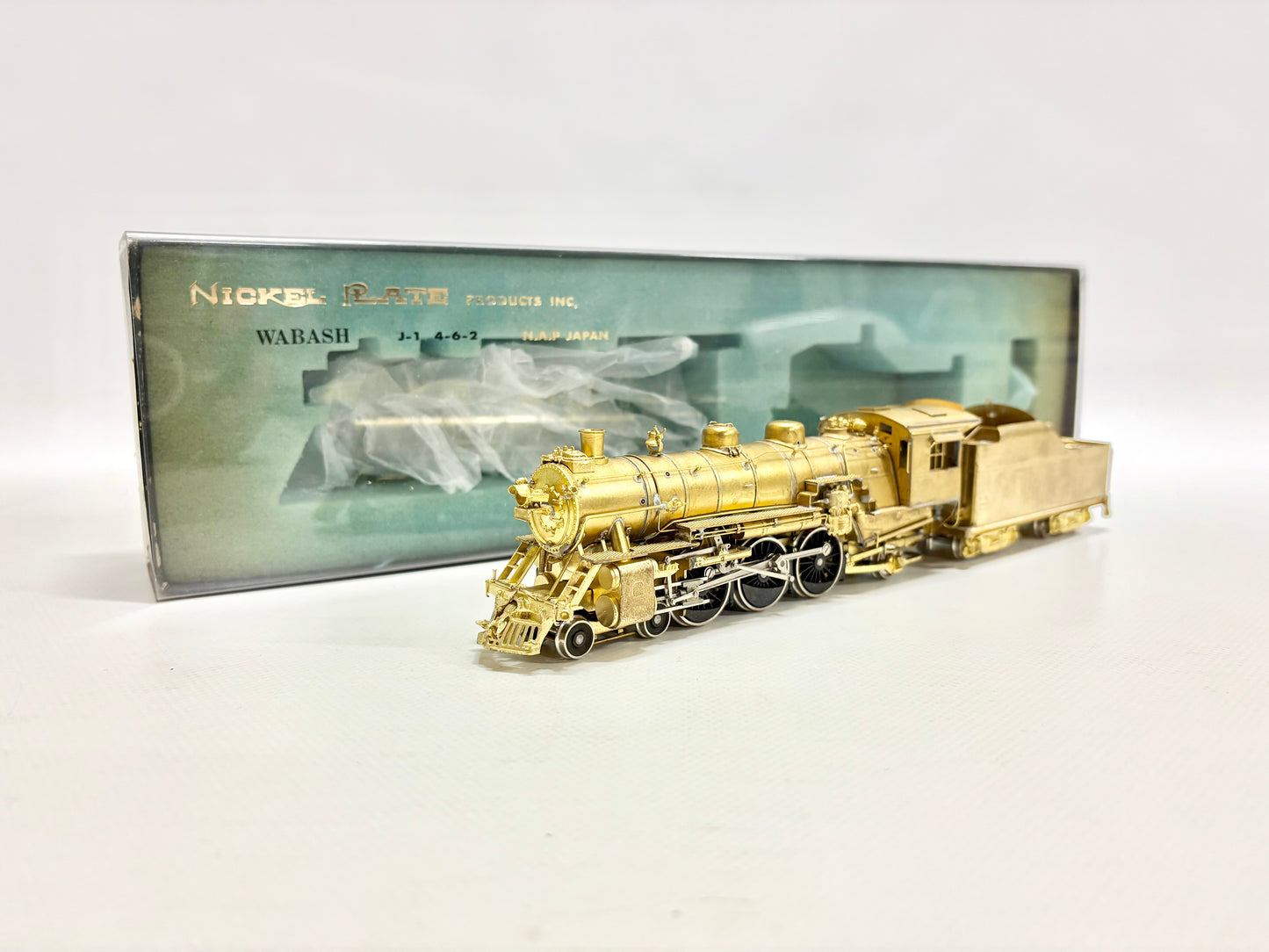 Nickel Plate Dampflok Wabash J-1 4-6-2 USA DC H0 Brass