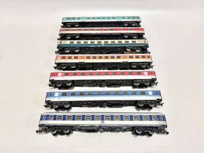 Märklin 7x Personenwagen Schnellzugwagen Konvolut DB AC H0