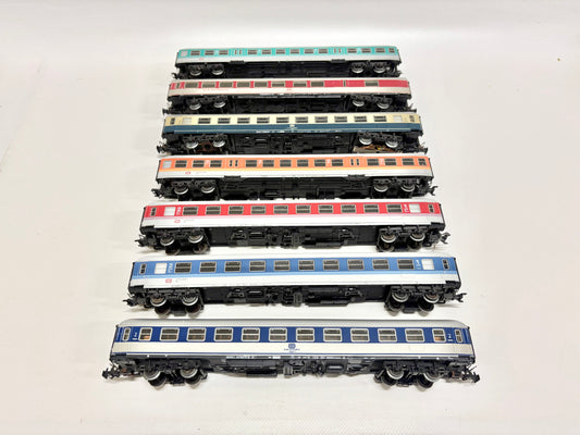 Märklin 7x Personenwagen Schnellzugwagen Konvolut DB AC H0