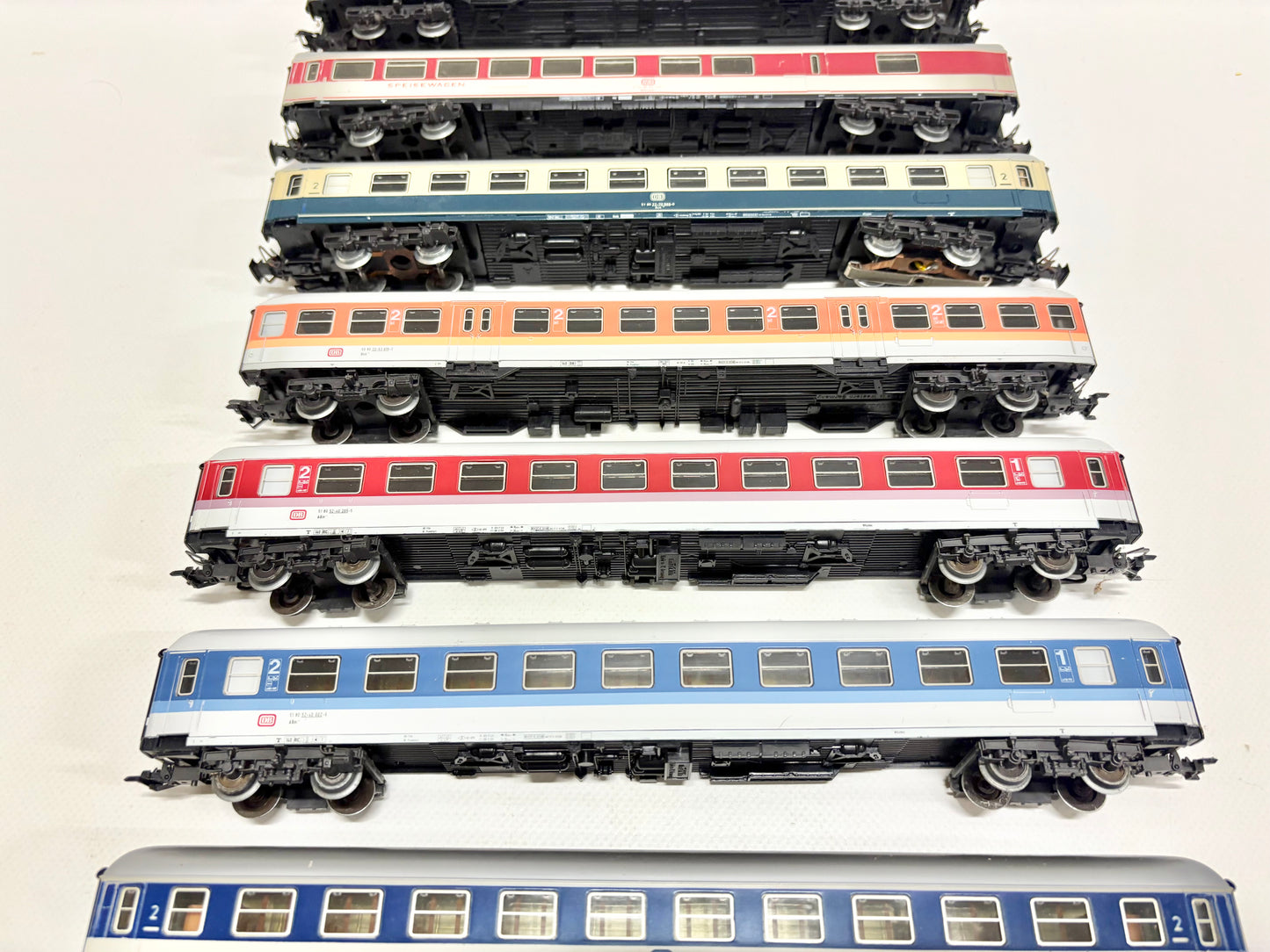 Märklin 7x Personenwagen Schnellzugwagen Konvolut DB AC H0