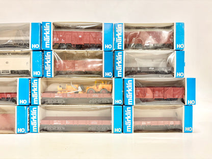 Märklin Wagen-Set 12x Güterwagen Konvolut DB AC H0
