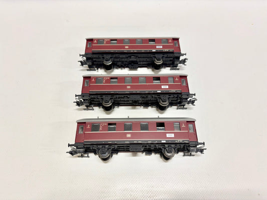 Märklin 3x Personenwagen Nahverkehr DB AC H0
