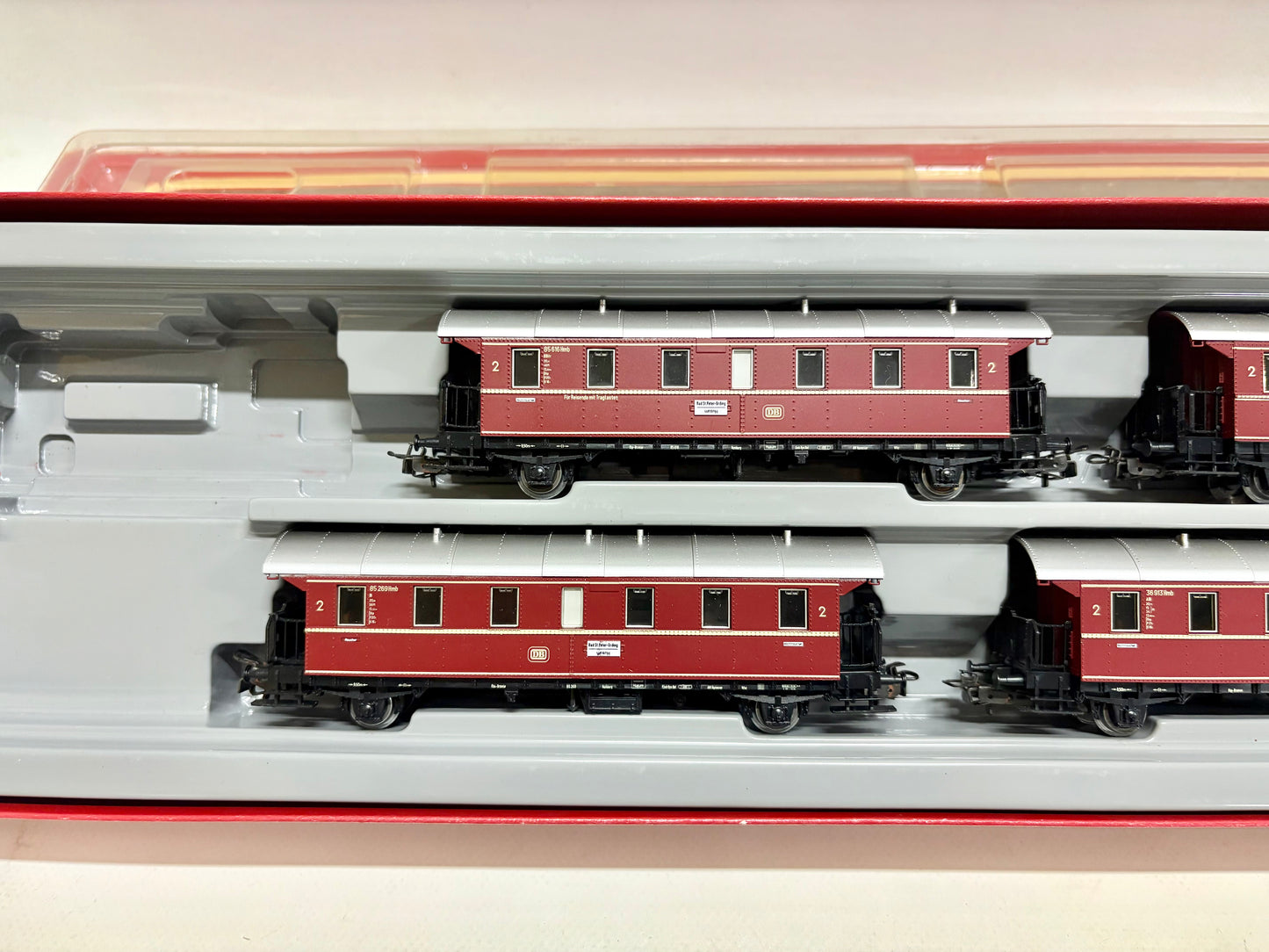 Märklin 2858 OHNE LOK Nahverkehr Personenzug DB AC H0