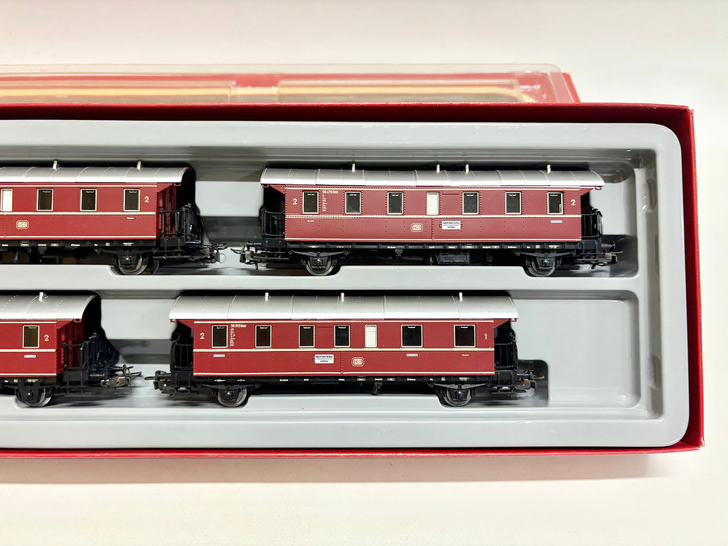 Märklin 2858 OHNE LOK Nahverkehr Personenzug DB AC H0
