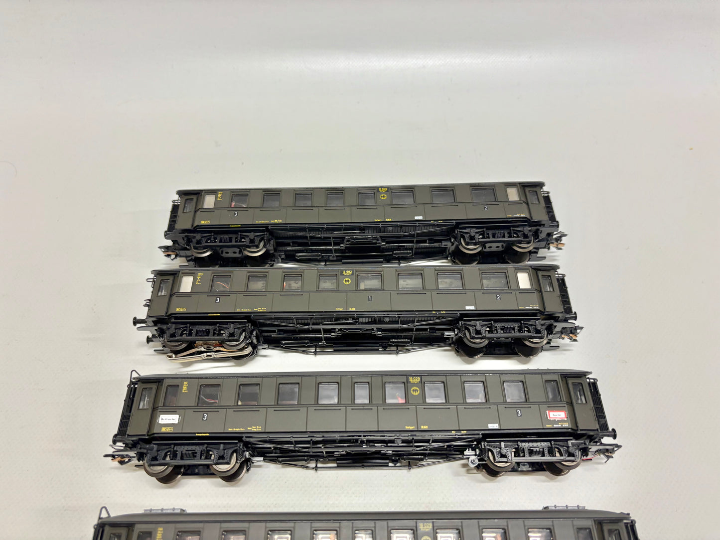 Roco 44533 4x Schnellzugwagen Personenwagen mit Innenbeleuchtung DRG AC H0