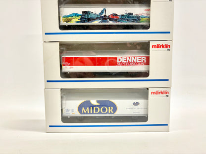 Märklin 4735 4x Hbis Güterwagen Containerwagen SBB AC H0