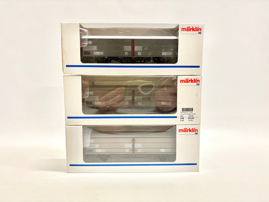 Märklin 4734 3x Schiebewandwagen Güterwagen DB AC H0