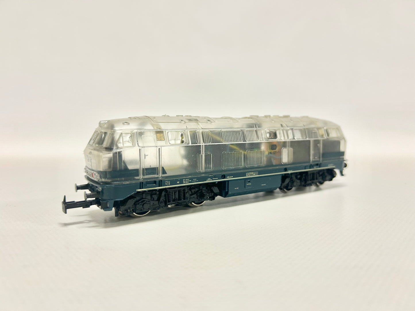 Märklin 3774 Digital Diesellok Br 216 127-1 Transparentes Gehäuse DB AC H0