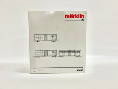 Märklin 45650 Wagen-Set 40ft Box Cars USA Güterwagen H0 BASTLER
