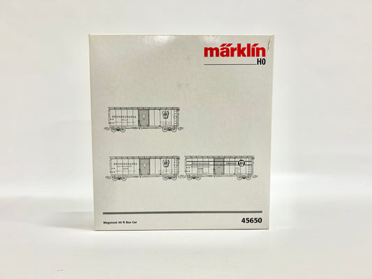 Märklin 45650 Wagen-Set 40ft Box Cars USA Güterwagen H0 BASTLER