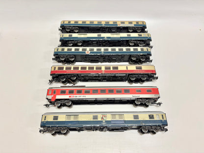 Märklin 6x D-Zug Wagen Personenwagen Konvolut DB SBB AC H0