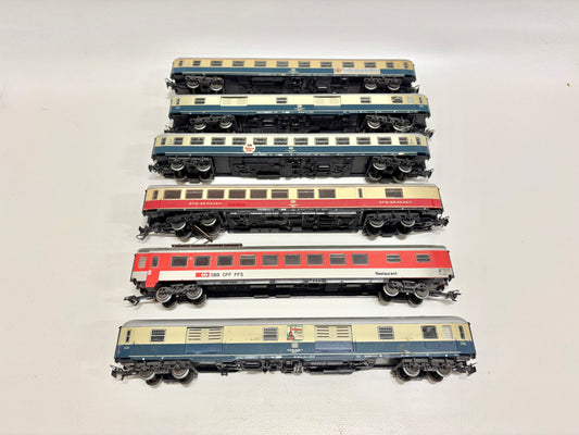 Märklin 6x D-Zug Wagen Personenwagen Konvolut DB SBB AC H0