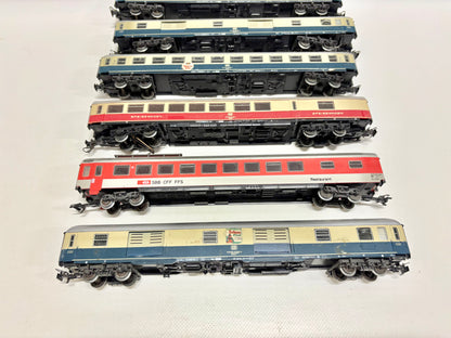 Märklin 6x D-Zug Wagen Personenwagen Konvolut DB SBB AC H0