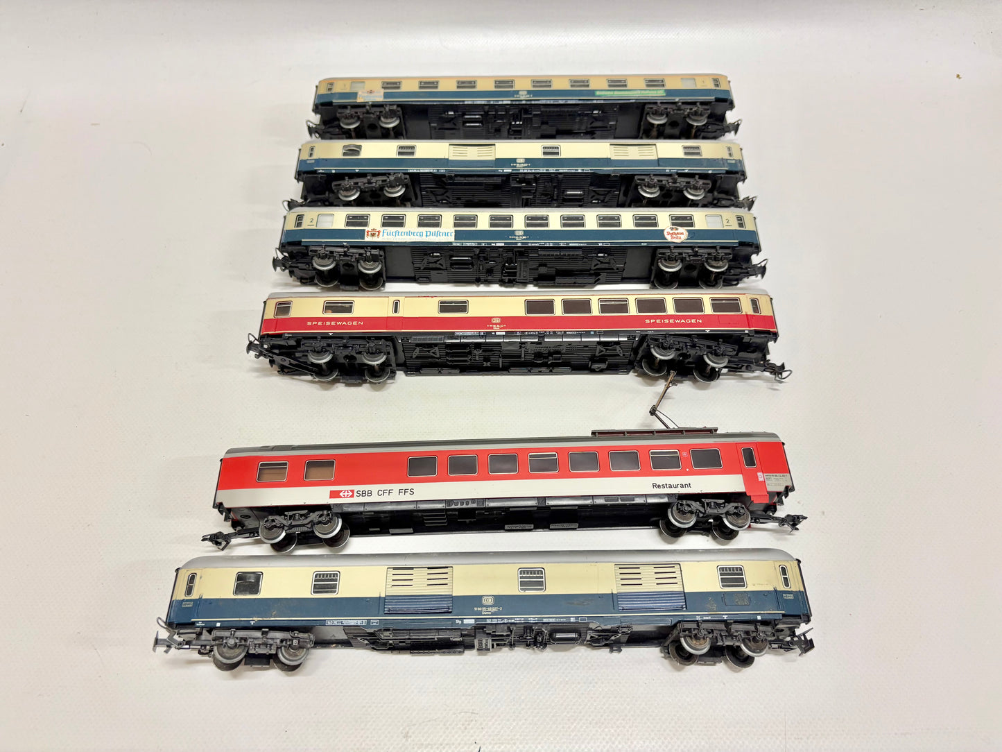 Märklin 6x D-Zug Wagen Personenwagen Konvolut DB SBB AC H0