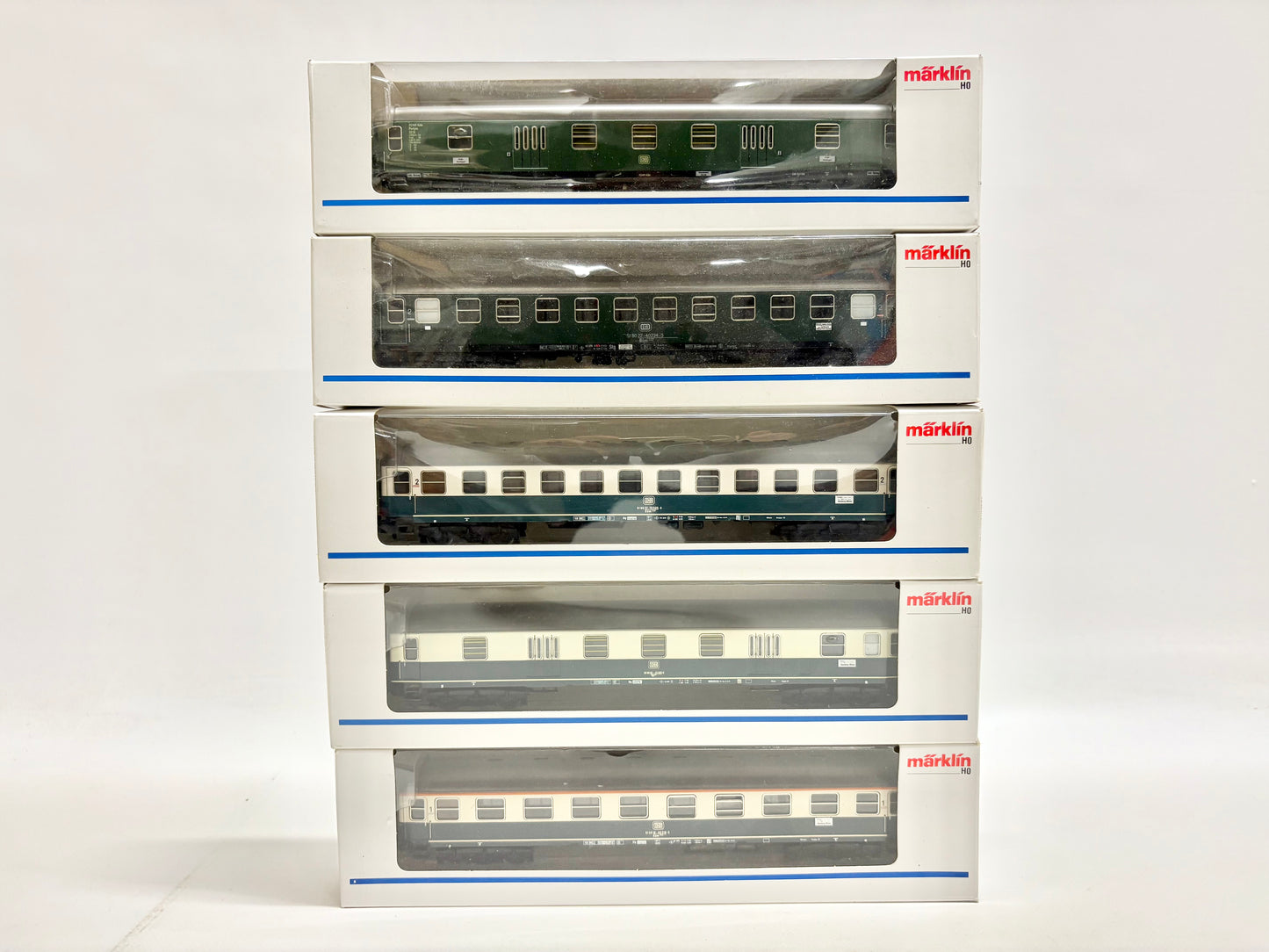 Märklin 5x D-Zug Wagen Personenwagen DB AC H0