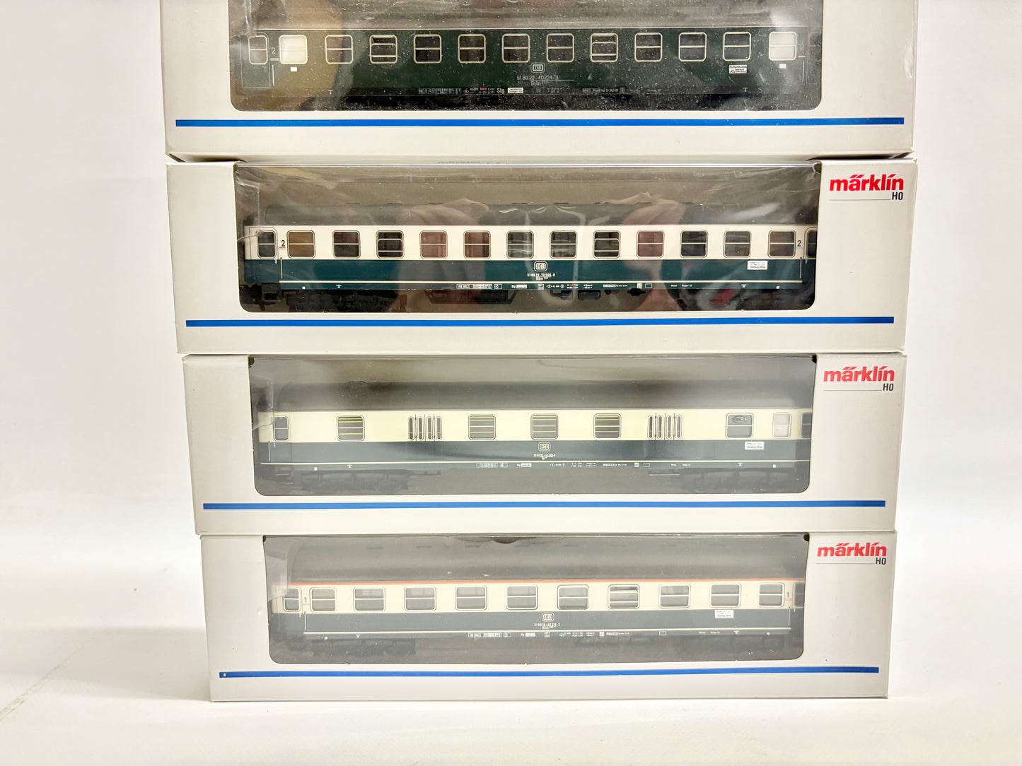 Märklin 5x D-Zug Wagen Personenwagen DB AC H0