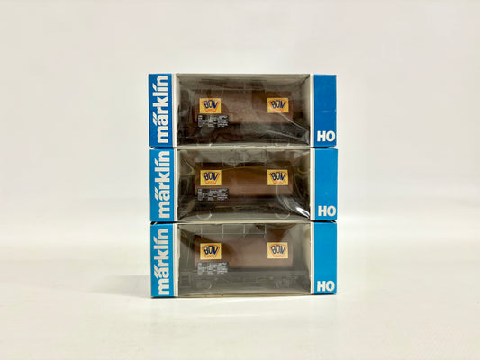 Märklin 3x 4449 Wagen-Set Kesselwagen "BON" NS AC H0